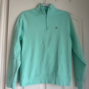 Vineyard Vines Light Green Quarter Zip Pullover